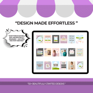 “The Ultimate Canva Template Kit — Design, Post & Shine!”