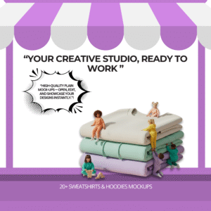 Funky Plain Mockups+Kids Photoshoot